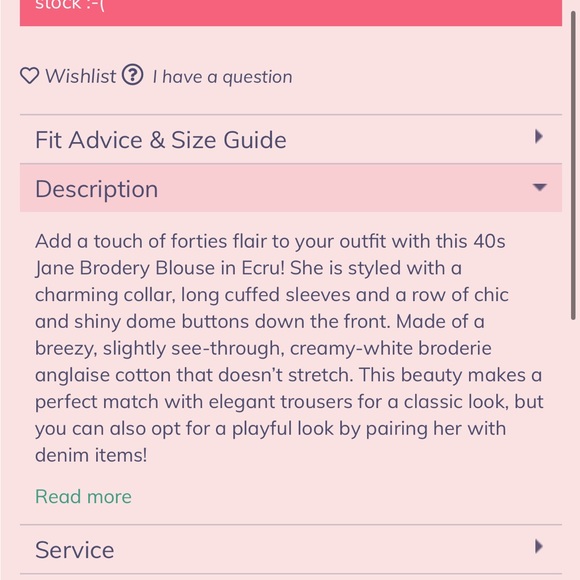 Very cherry 🍒 40s Jane Brodery blouse - Picture 5 of 8